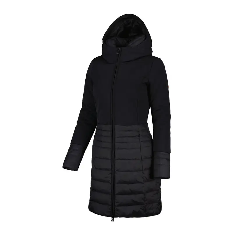 PIUMINO LUNGO BI-MATERIAL TWISS DONNA Nero