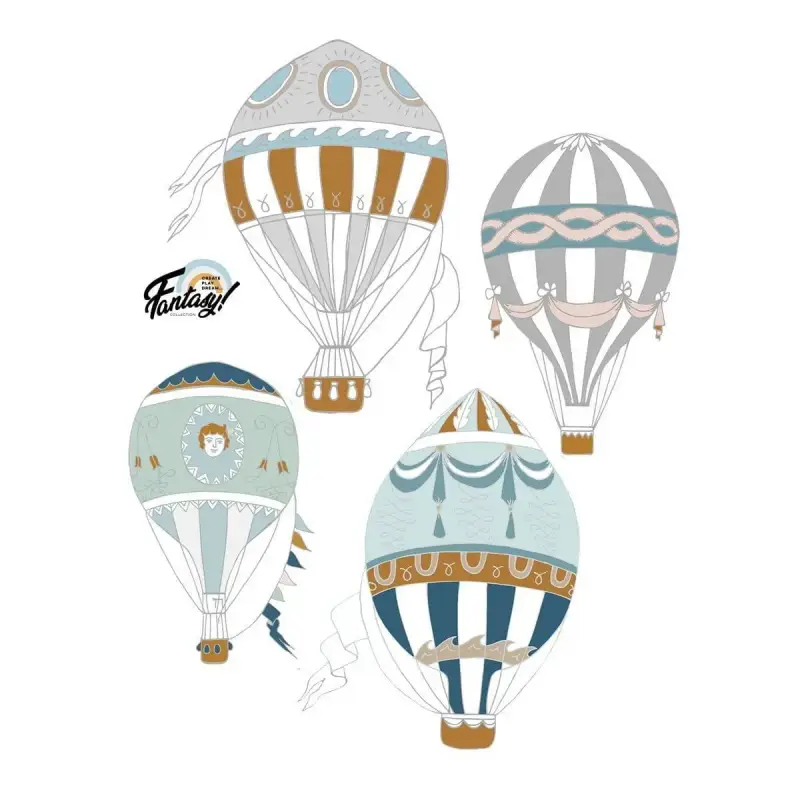 Adesivi per bambini Dekornik Balloons Fantasy (x4)