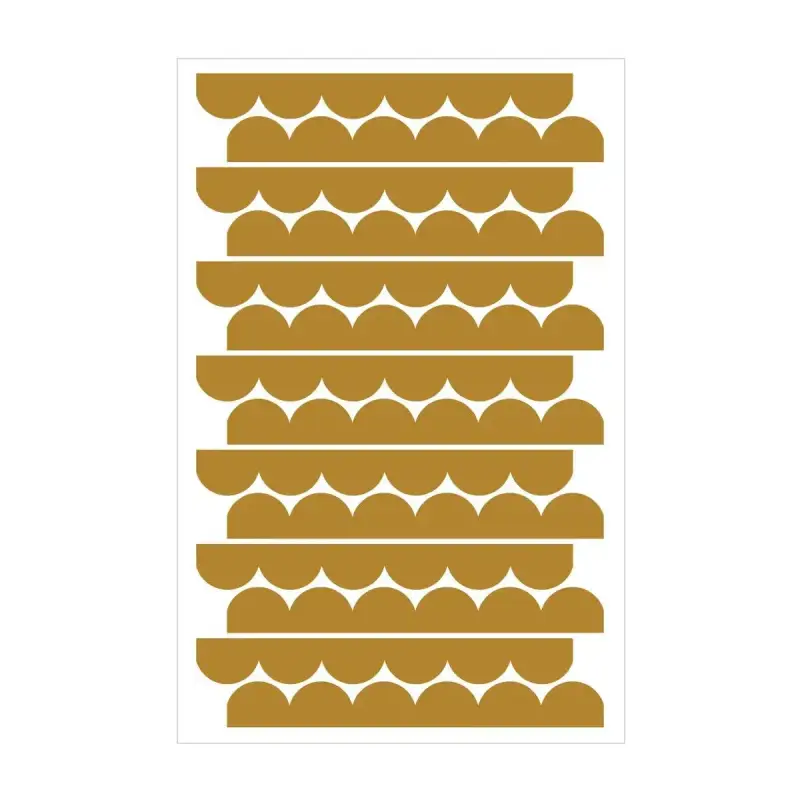 Adesivi per bambini Dekornik Circles Mustard