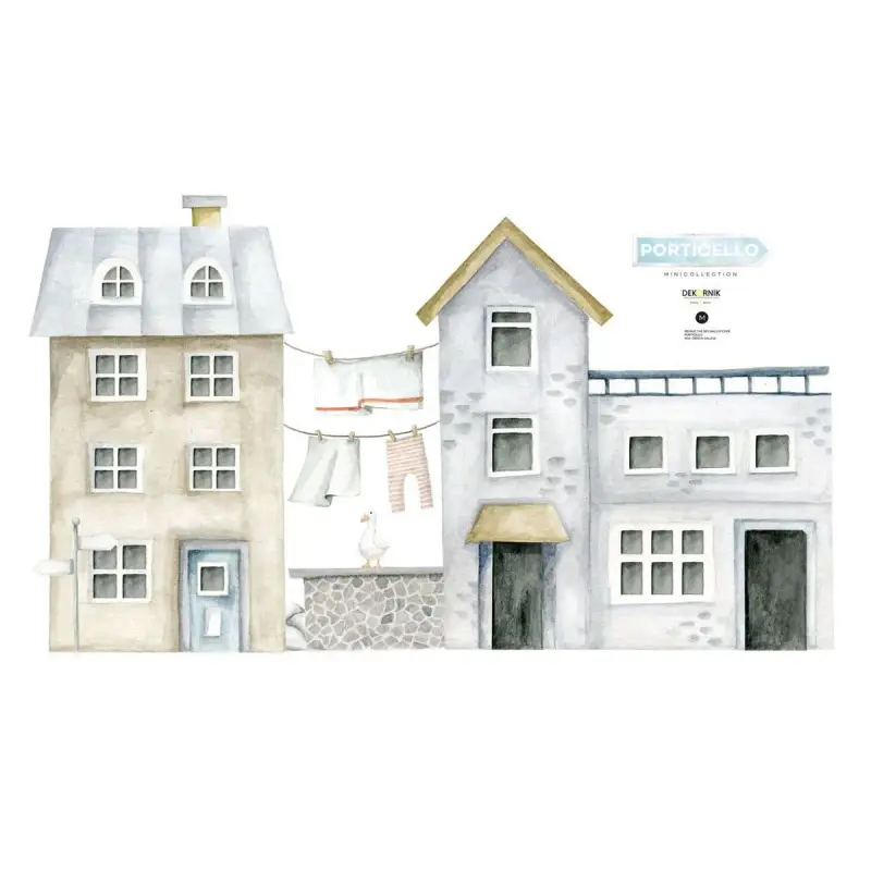 Adesivi per bambini Dekornik Dolce Vita Porticello Behind-The-Bed