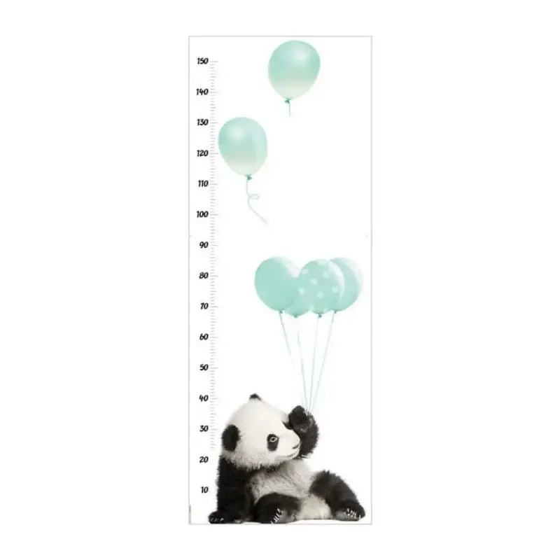 Adesivi per bambini Dekornik Panda With Balloons Growth Chart