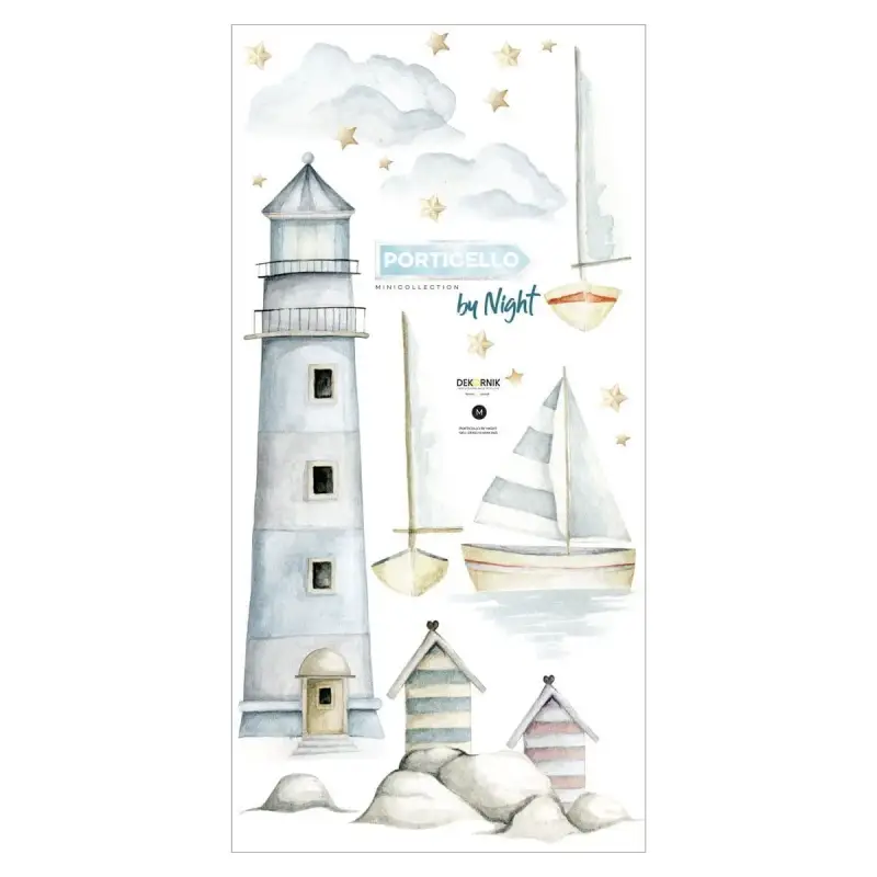 Adesivi per bambini Dekornik Porticello By Night Set