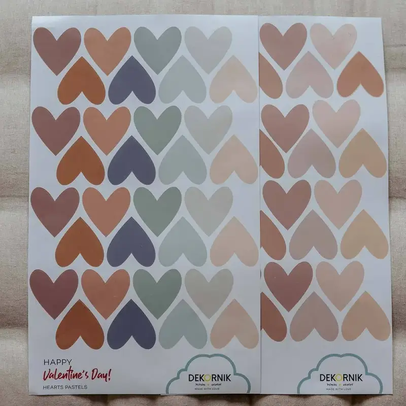 Adesivi per bambini Dekornik Simply Hearts Set