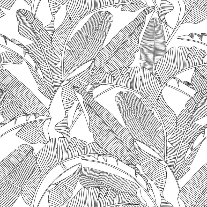 Carta da parati per bambini Dekornik Classic Big Palm Leaves