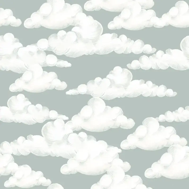 Carta da parati per bambini Dekornik Classic Velveteen Clouds