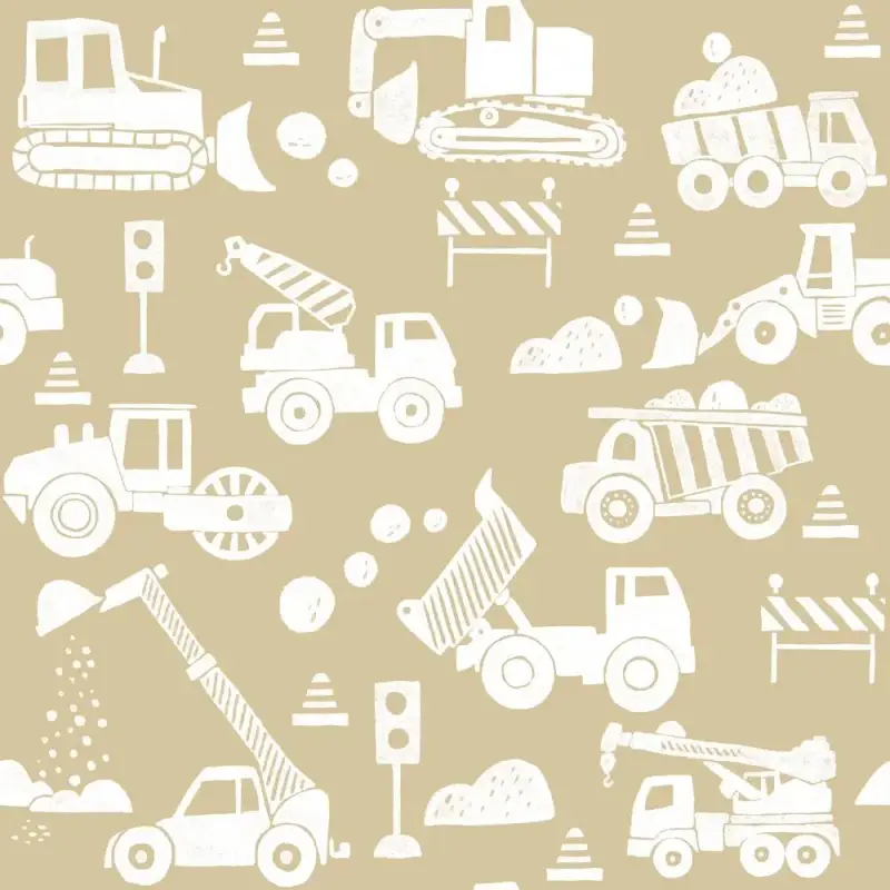 Carta da parati per bambini Dekornik Construction