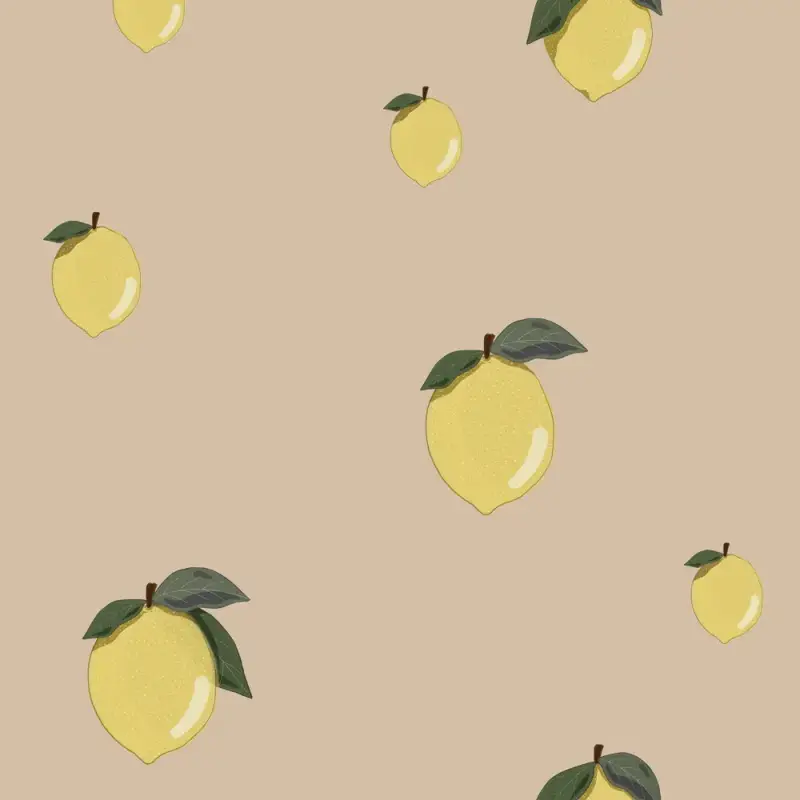 Carta da parati per bambini Dekornik Little Lemons