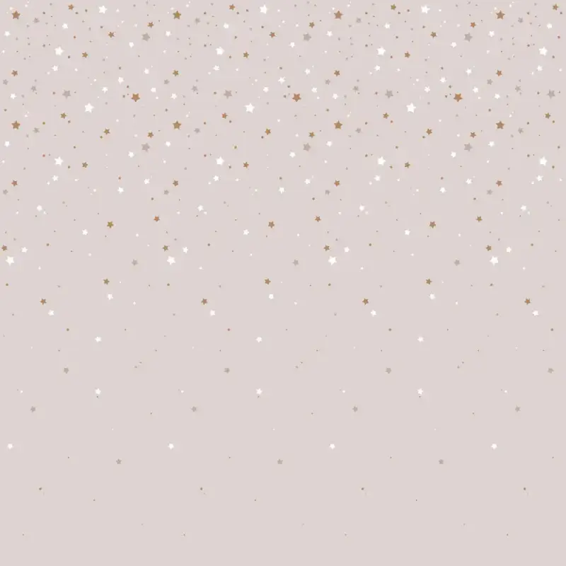 Carta da parati semplice per bambini Dekornik Stars From The Sky Powder