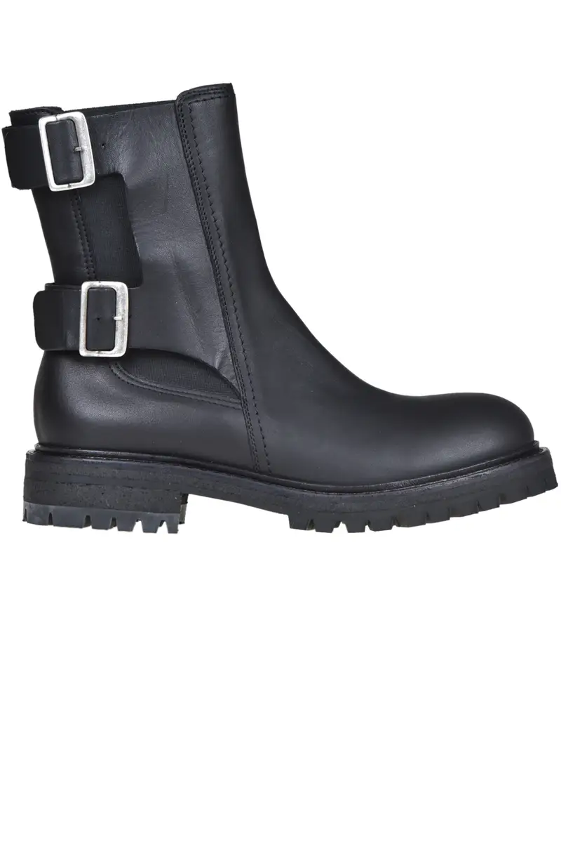 Stivaletti in pelle Cortina Nero