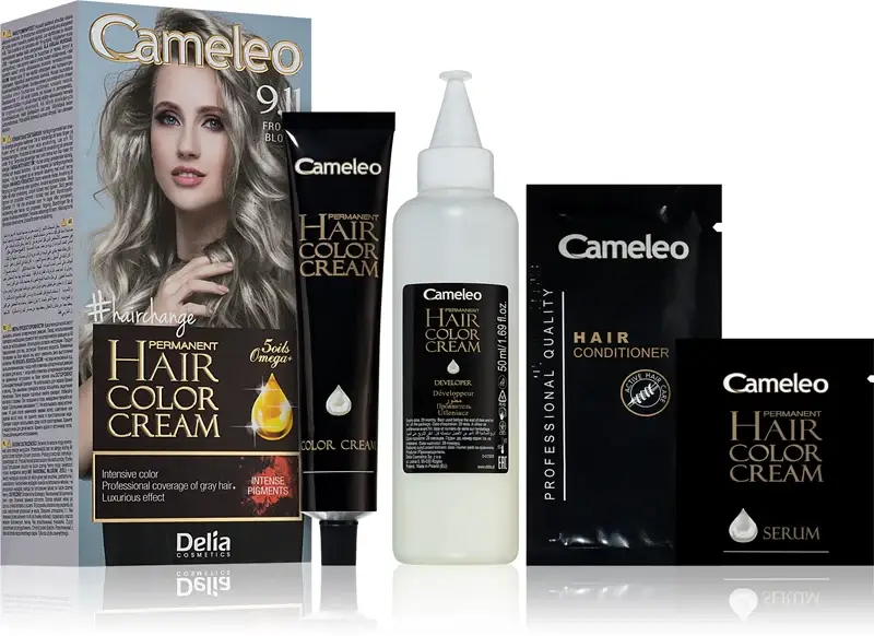 Cameleo Omega Tinta Permanente Per Capelli Colore 9.11 Biondo Ghiaccio