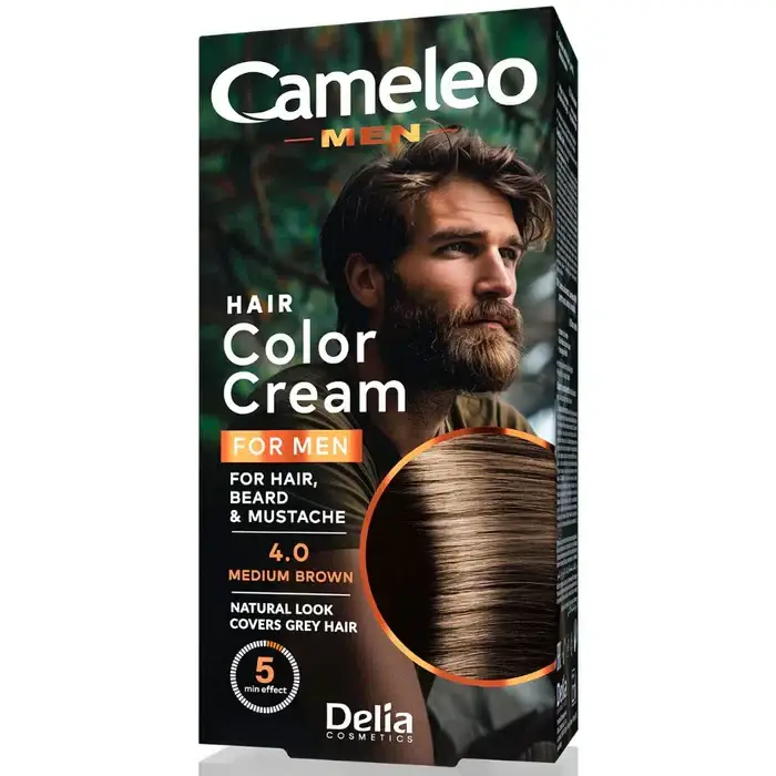 Cameleo Uomo tinta per capelli colore 4.0 castano medio 30 ml