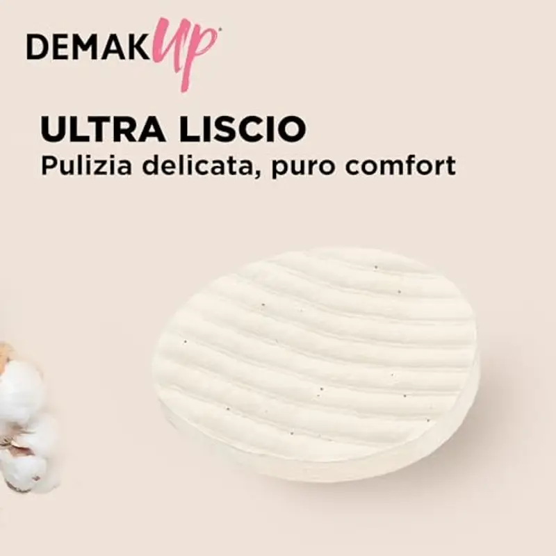 Demak'up Cocoon dischetti struccanti in cotone, Maxi Formato 5 confezioni da 85 dischetti, 425 dischetti totali miniatura 3
