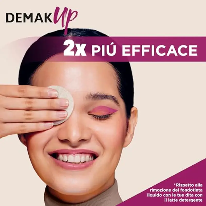 Demak'up Expert dischetti struccanti in cotone, Maxi Formato 4 confezioni da 70 dischetti, 280 dischetti totali miniatura 2