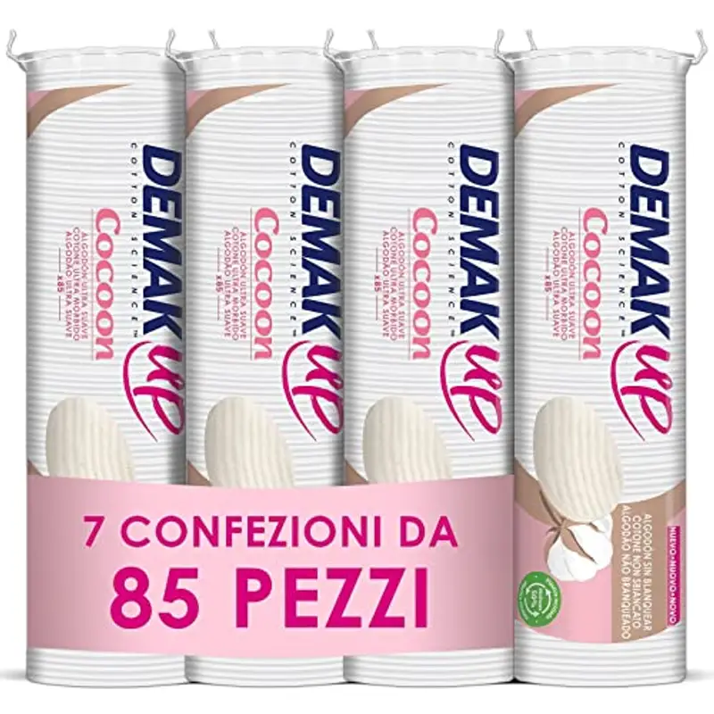 DemakUp Cocoon 595 Dischetti Struccanti (7 confezioni da 85)