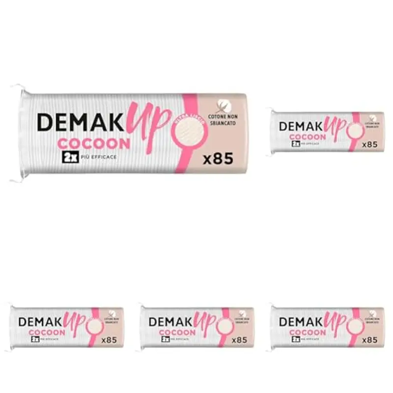 DemakUp Cocoon 85 Dischetti Struccanti (Confezione da 5)