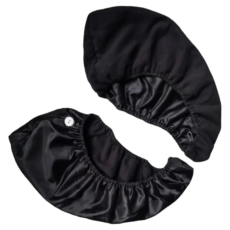 Cappellino DeniCarte in raso a due strati, nero