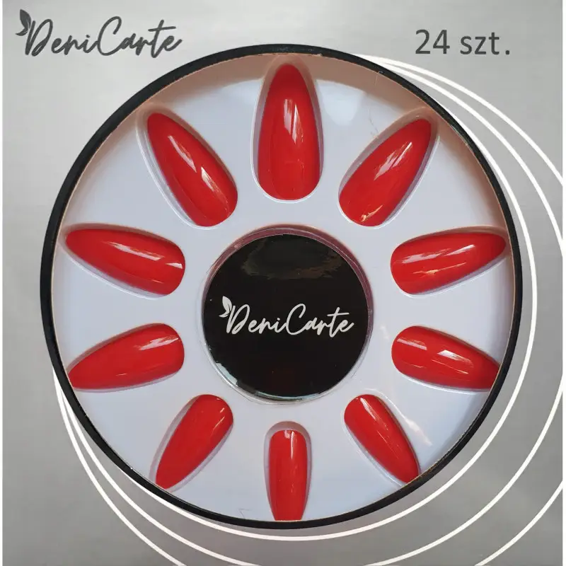 Gel Nails - Unghie finte rosse classiche