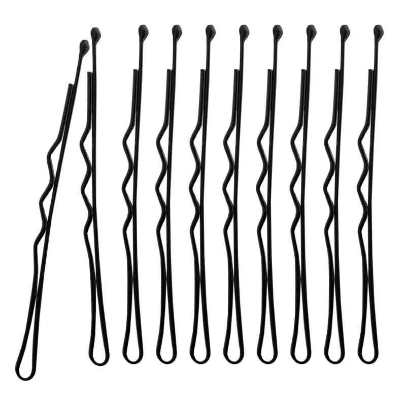 spille nere con pallina per bloccare capelli, acconciature