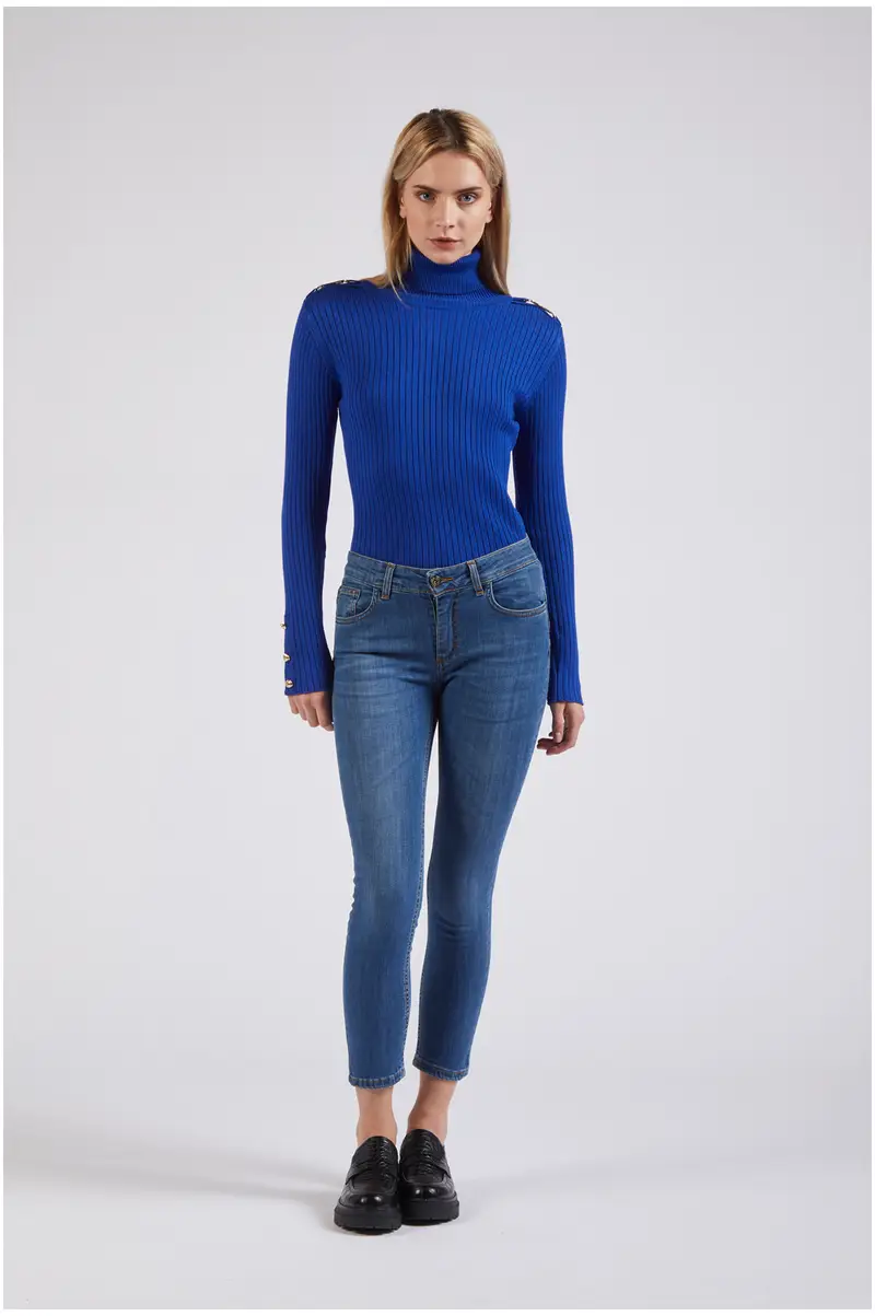 denim skinny blu medio chiaro