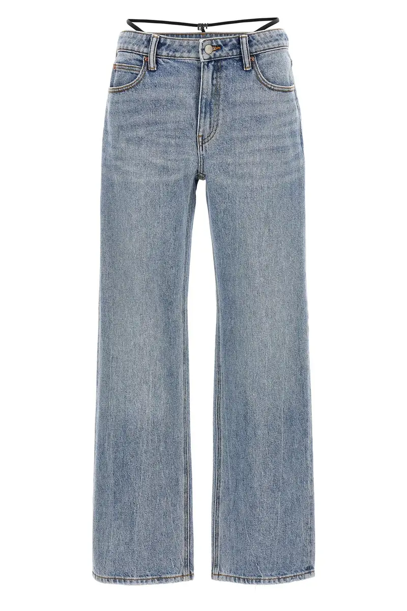 Jeans Prestyle Diamante Charm Azzurro