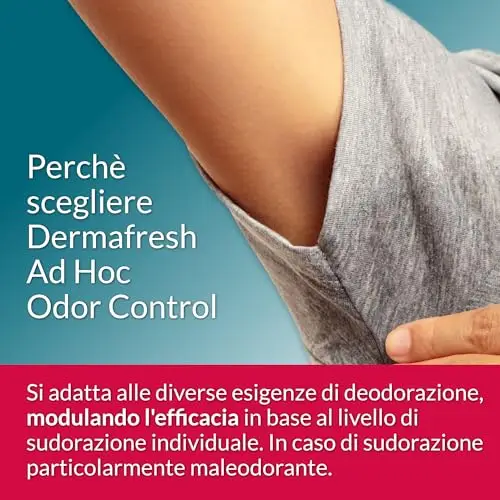 Dermafresh Ad Hoc Odor Control, Deodorante Attivo Spray, Antiodore, Senza Alcol, No Gas, 100 ml miniatura 2