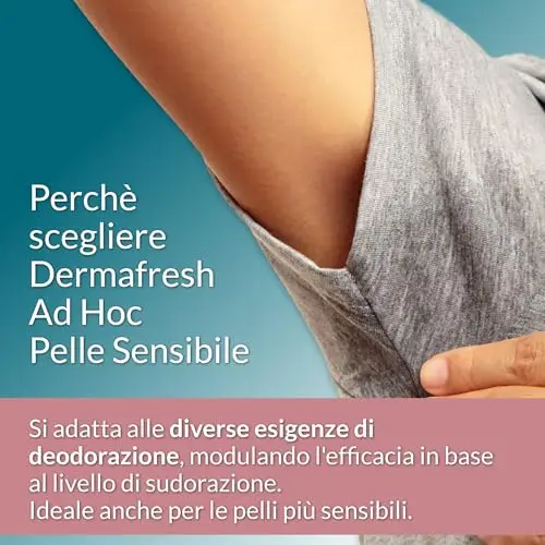 Dermafresh Ad Hoc Pelli Sensibili, Deodorante Spray Delicato, Senza Alluminio, Senza Alcol, No Gas, 100 ml miniatura 2