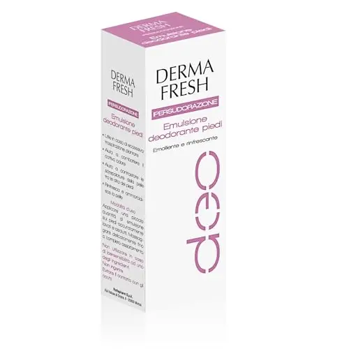 Dermafresh Ipersudorazione, Crema Deodorante Piedi, Antitraspirante, 100 ml