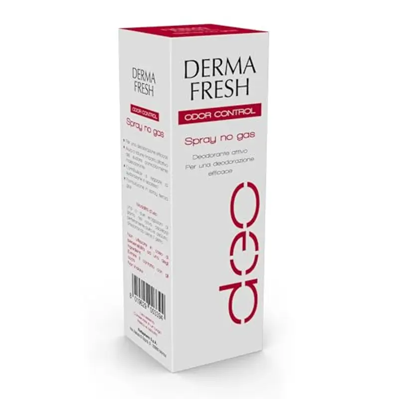 Dermafresh Odor Control, Deodorante Attivo Spray, Antiodore, No Gas, 100 ml