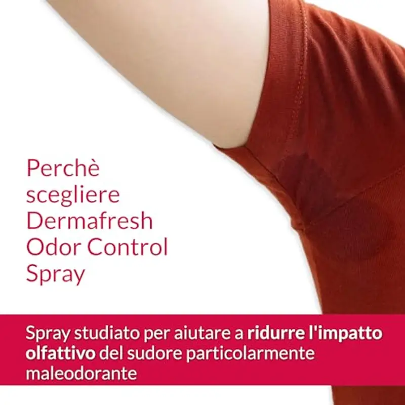 Dermafresh Odor Control, Deodorante Attivo Spray, Antiodore, No Gas, 100 ml miniatura 2