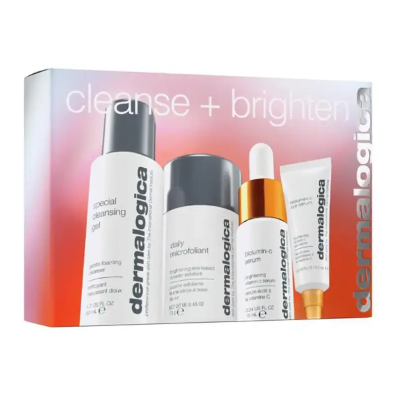 Set Detergente + Illuminante Dermalogica Gel Detergente Speciale Viso 50 ml + Microfoliante Quotidiano Polvere Esfoliante 13 g + Biolumina-C Vitamina