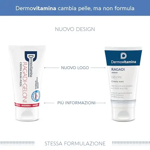 Dermovitamina Ragadi Geloni Crema Mani - Crema Mani Riparatrice - Pelle Secca e Screpolata - Tratta Fissurazioni e miniatura 2