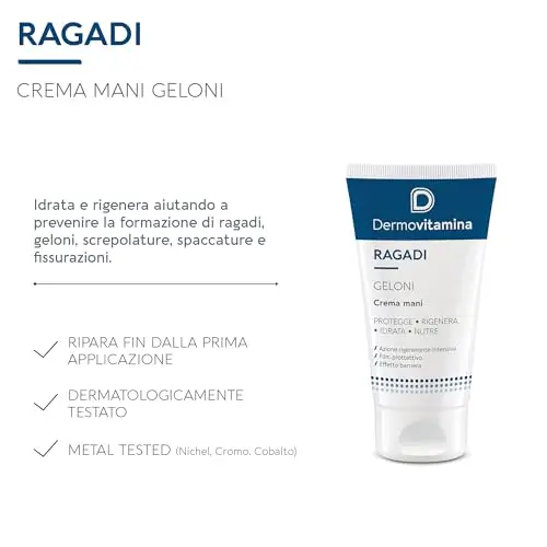 Dermovitamina Ragadi Geloni Crema Mani - Crema Mani Riparatrice - Pelle Secca e Screpolata - Tratta Fissurazioni e miniatura 3