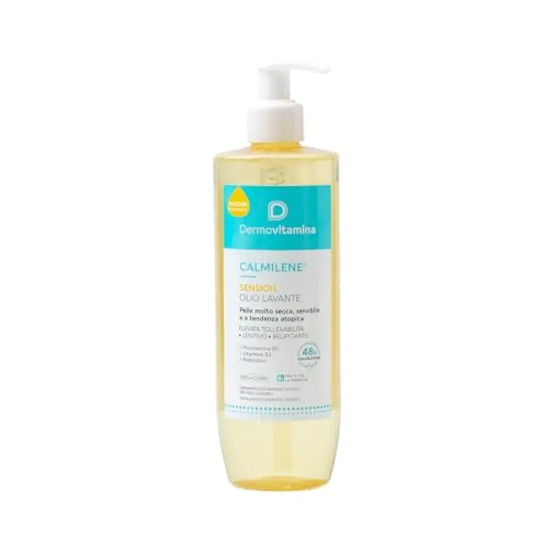 Dermovitamina Sensioil 400ml - Olio Doccia Delicato - Olio Lavante Pelli Sensibili - Alta Tollerabilità - Azione Struccante e Lenitiva - Morbidezza della Pelle - Per Tutta la Famiglia