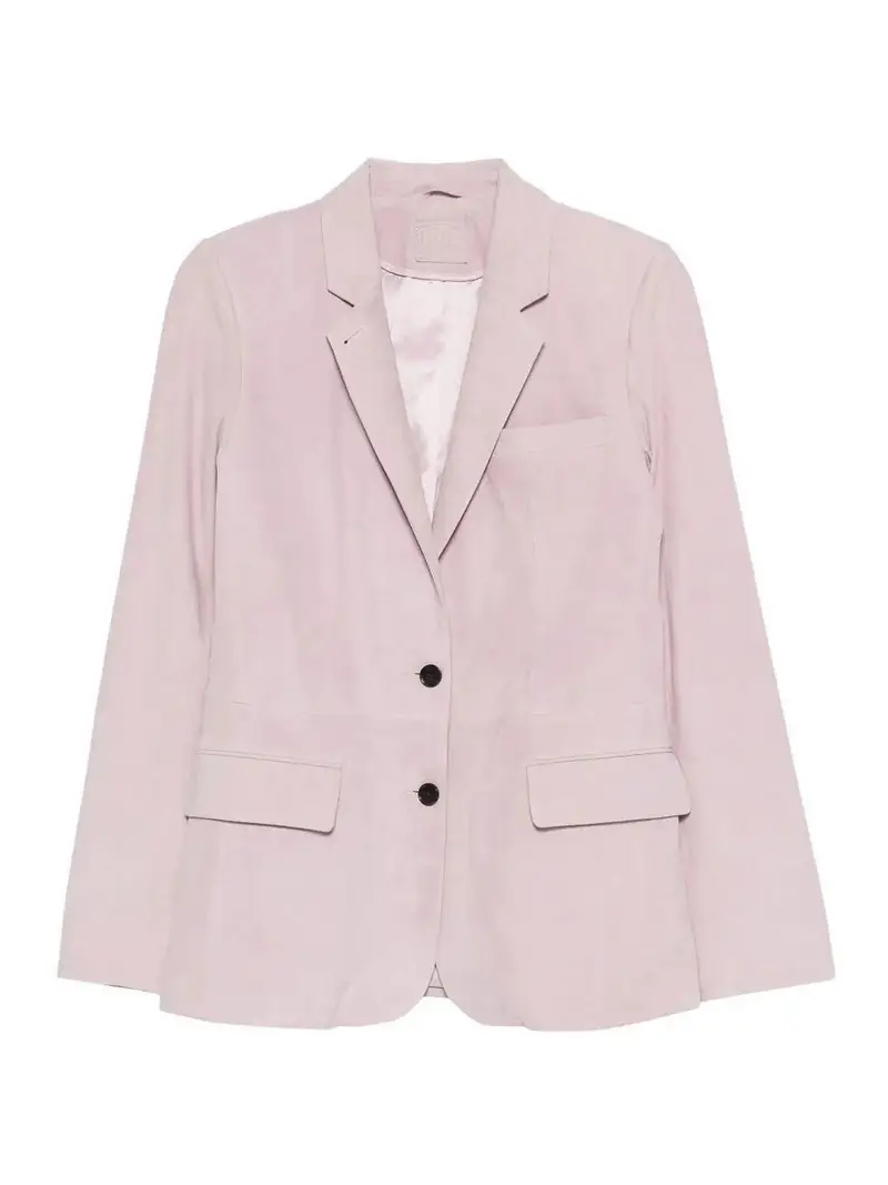 Giacca classica in pelle Color Carne E Neutri