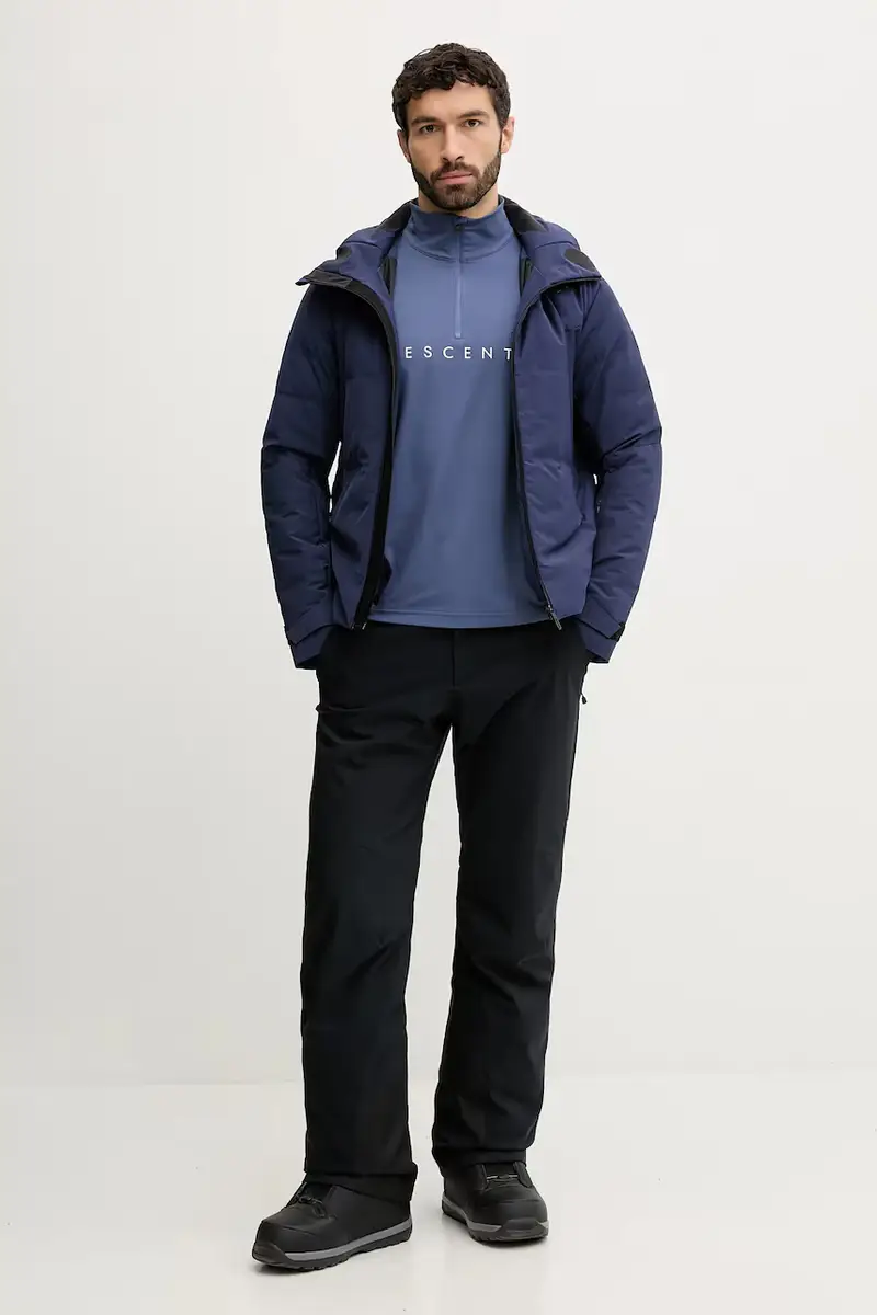 longsleeve funzionale CHEST LOGO T-NECK Blu miniatura 2