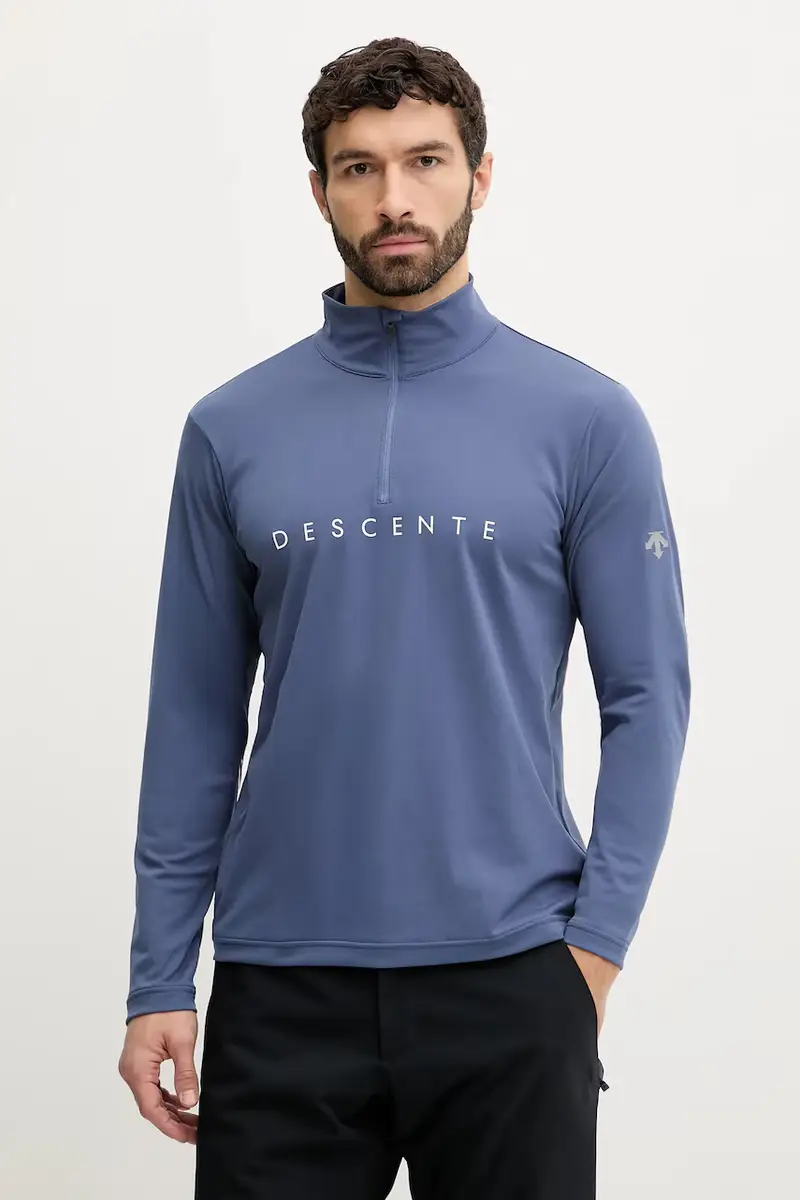 longsleeve funzionale CHEST LOGO T-NECK Blu
