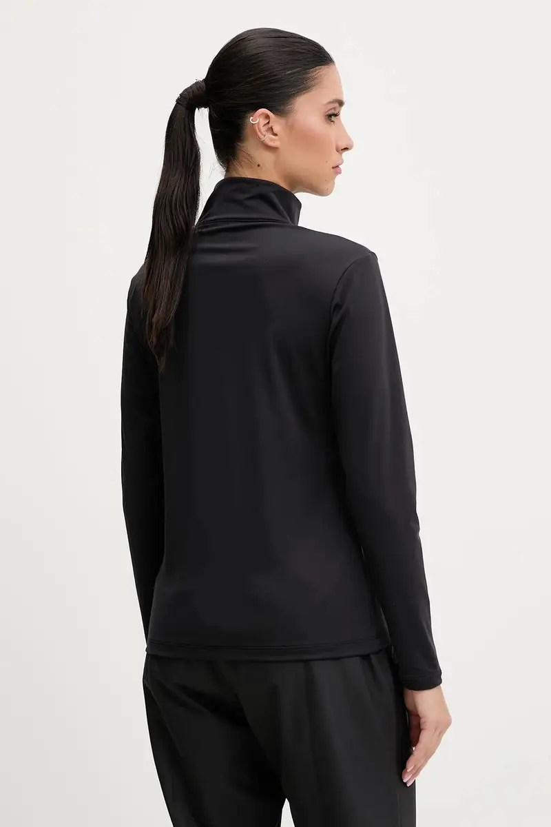 longsleeve funzionale CHEST LOGO T-NECK Nero miniatura 3