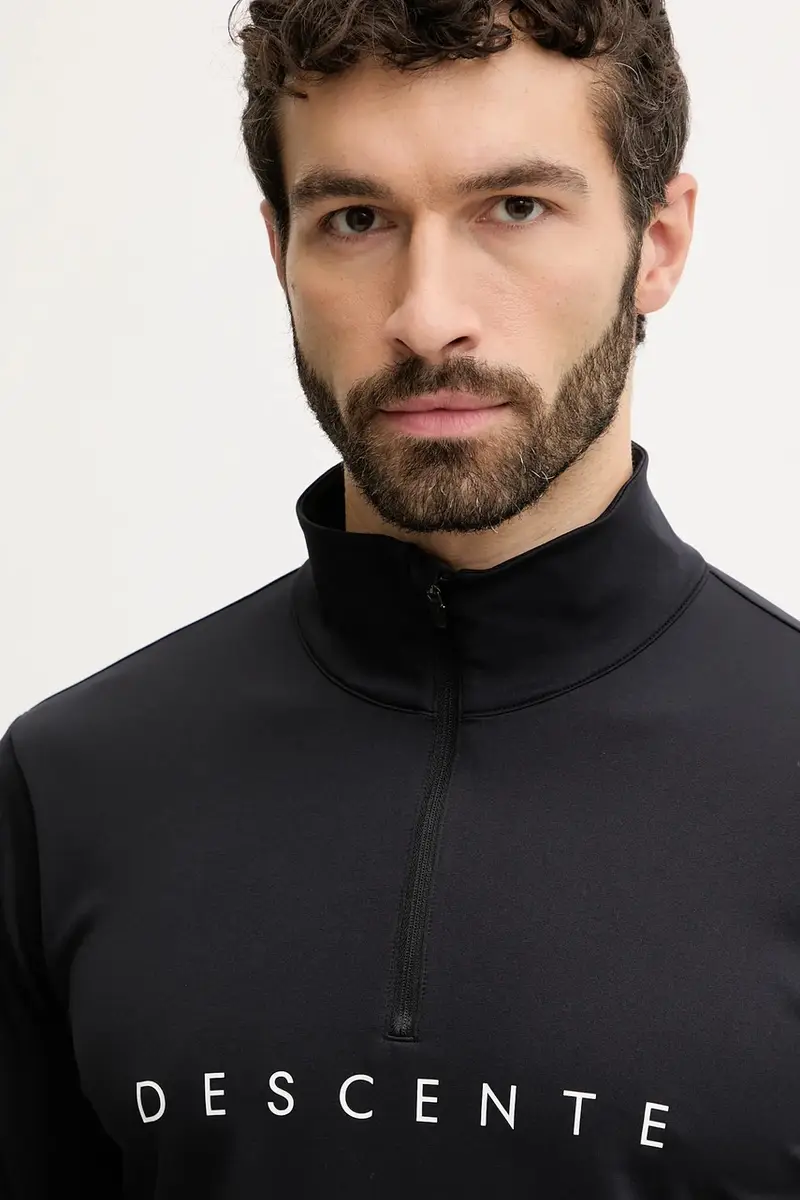 longsleeve funzionale CHEST LOGO T-NECK Nero miniatura 4