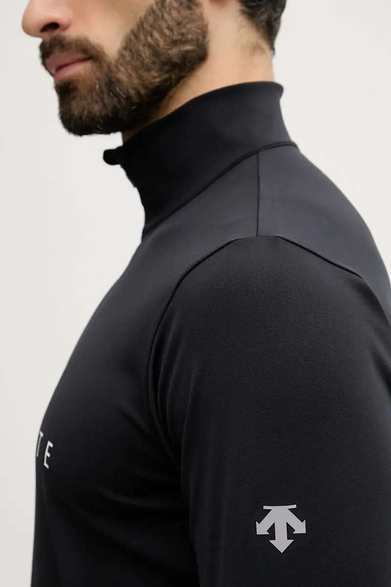 longsleeve funzionale CHEST LOGO T-NECK Nero miniatura 5