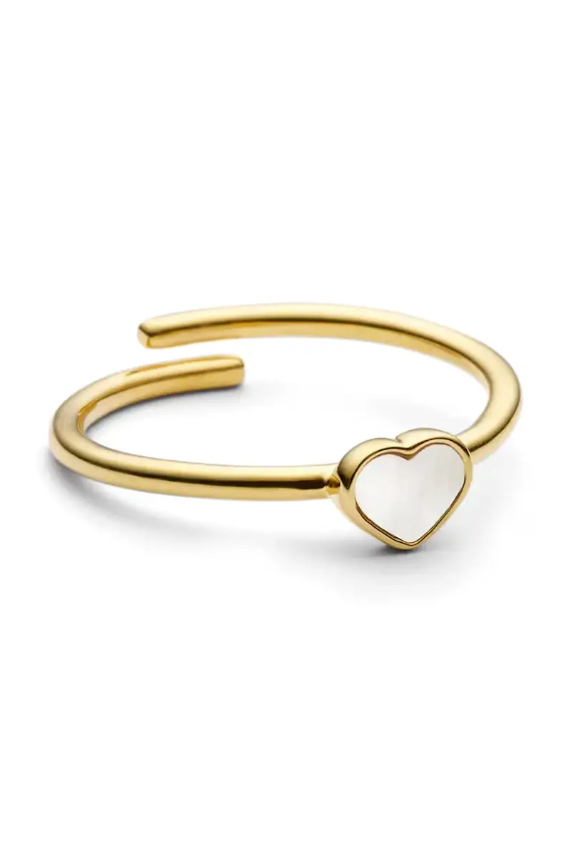 anello in argento placato in oro