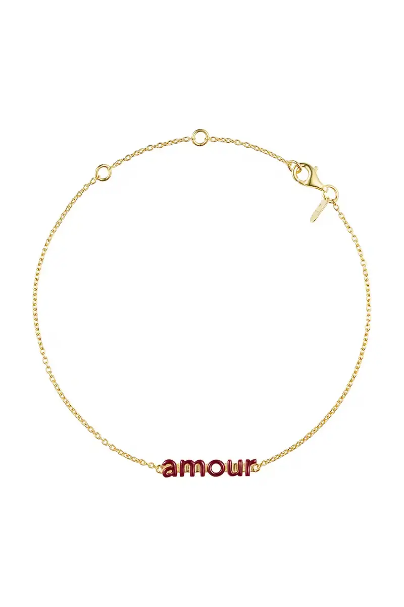 bracciale in argento placcato in oro