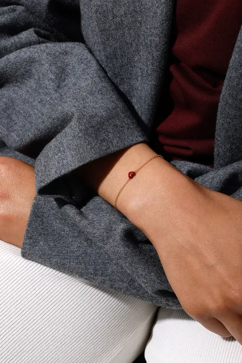 bracciale in argento placcato in oro miniatura 2