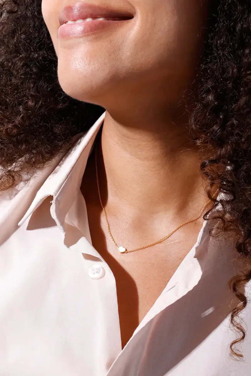 collana in argento placcato oro miniatura 2