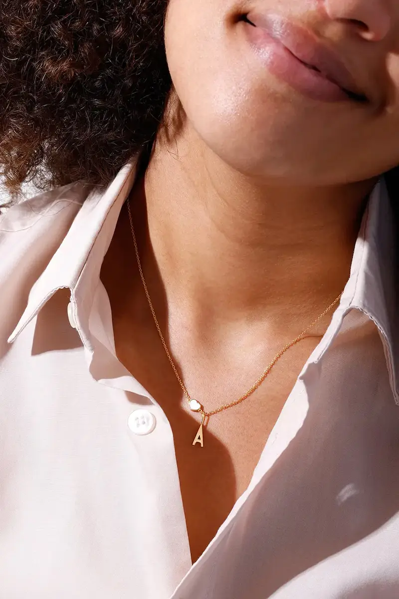 collana in argento placcato oro miniatura 3