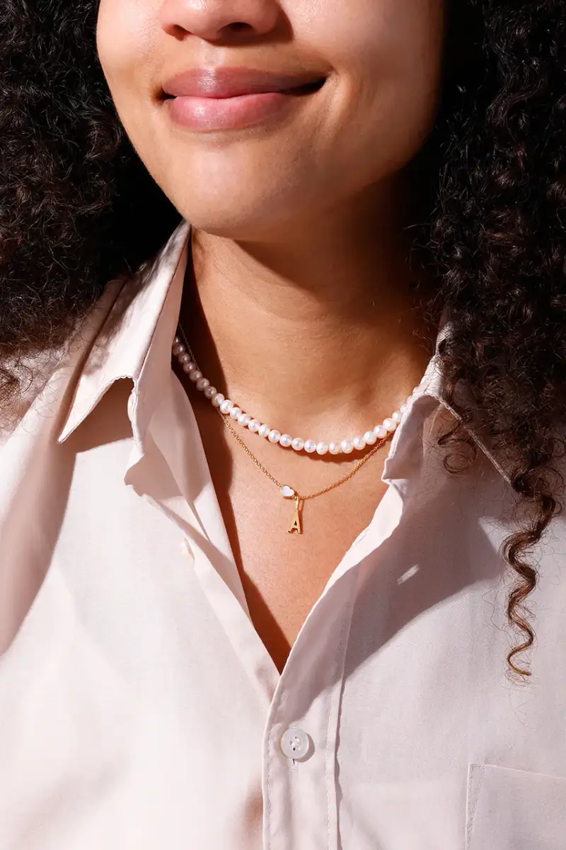 collana in argento placcato oro miniatura 4