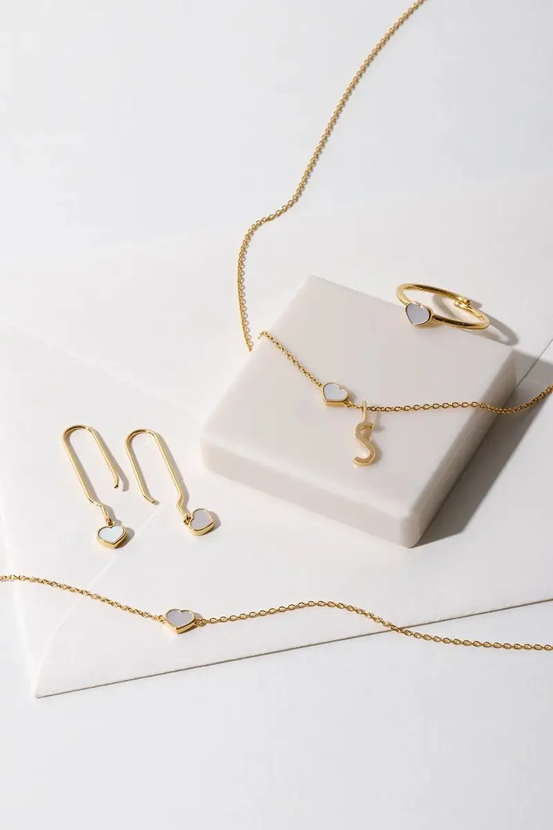 collana in argento placcato oro miniatura 5