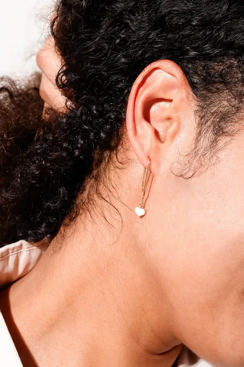 orecchini in argento placcato in oro miniatura 2