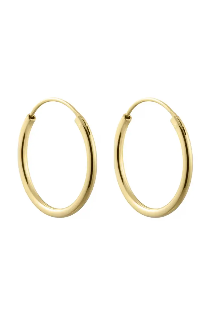 orecchini in argento placcato in oro