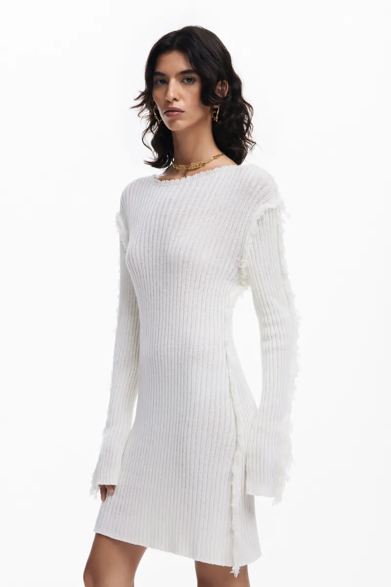 Abito a costine WHITE miniatura 2