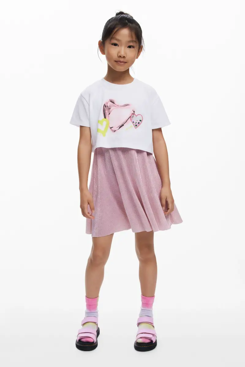 Abito a doppio strato con cuori RED miniatura 2